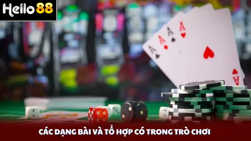 Các dạng bài và tổ hợp có trong trò chơi